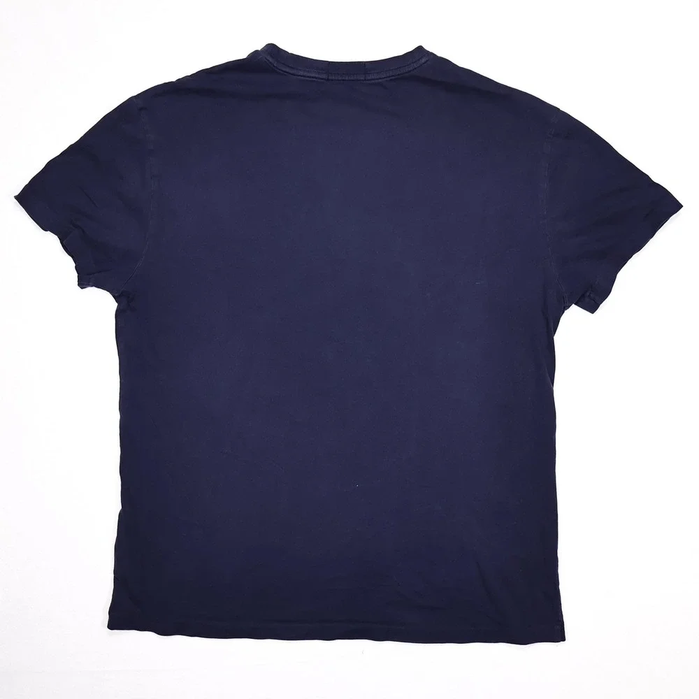 POLO RALPH LAUREN Men's M Navy Blue 1967 Graphic Cotton Classic Fit T-Shirt